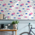 Wallpaper Peel and Stick Wallpaper Removable Wallpaper Home Decor Wall Art Wall Decor Room Decor / Contemporary Fun Eyes Wallpaper - B363 - WallTrend