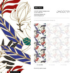 Wallpaper Peel and Stick Wallpaper Removable Wallpaper Home Decor Wall Art Wall Decor Room Decor / Contemporary Leaves Wallpaper - B321 - WallTrend