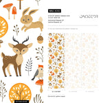 Wallpaper Peel and Stick Wallpaper Removable Wallpaper Home Decor Wall Art Wall Decor Room Decor / Cute Animal Kids Wallpaper - A082 - WallTrend