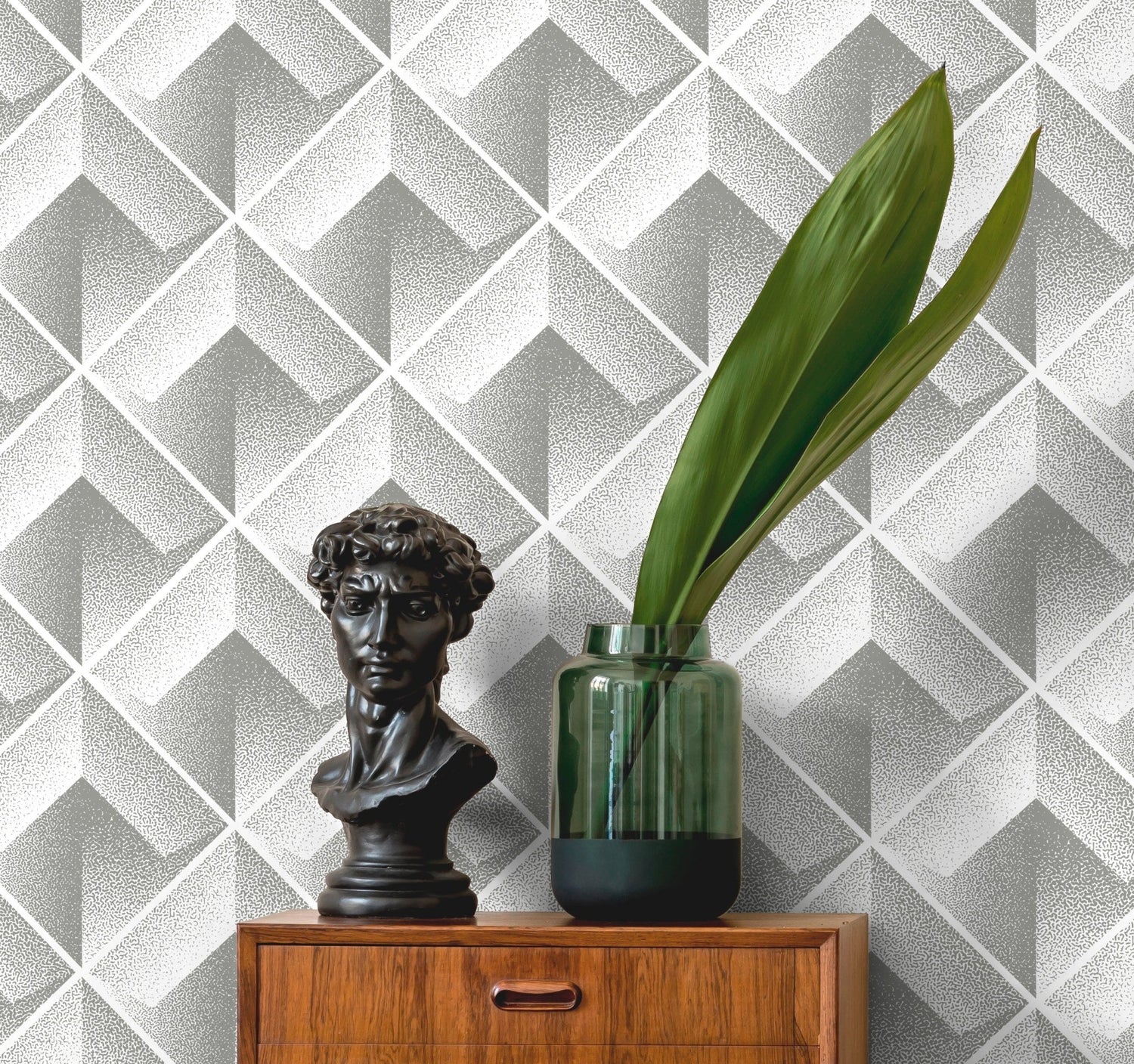 Wallpaper Peel and Stick Wallpaper Removable Wallpaper Home Decor Wall Art Wall Decor Room Decor / Elegant Geometric Wallpaper - C470 - WallTrend