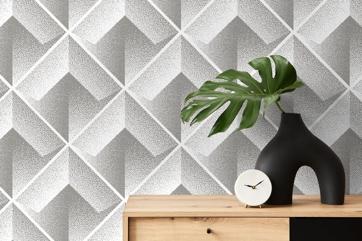 Wallpaper Peel and Stick Wallpaper Removable Wallpaper Home Decor Wall Art Wall Decor Room Decor / Elegant Geometric Wallpaper - C470 - WallTrend