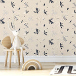 Wallpaper Peel and Stick Wallpaper Removable Wallpaper Home Decor Wall Art Wall Decor Room Decor / Floral Minimalist Wallpaper - C344 - WallTrend