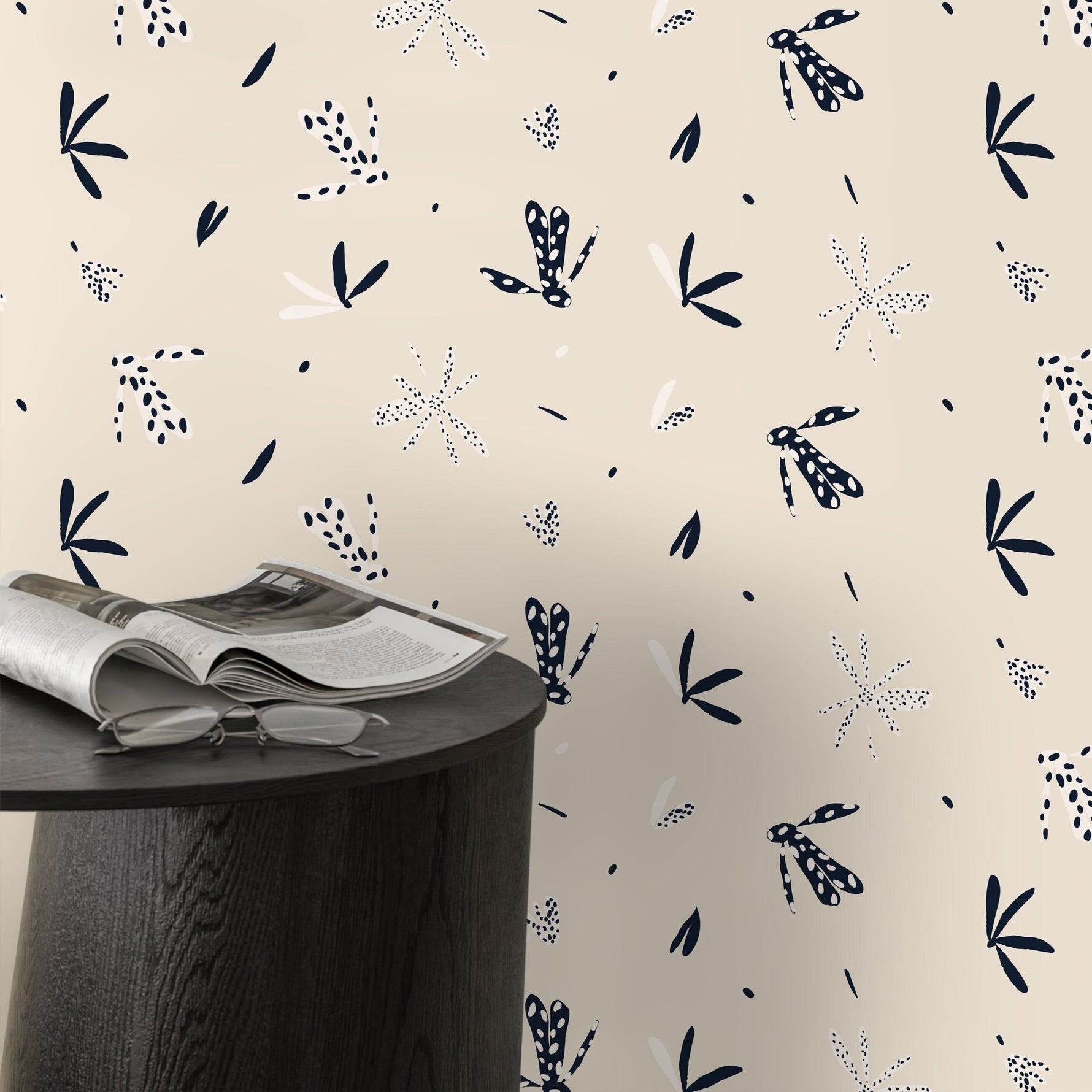 Wallpaper Peel and Stick Wallpaper Removable Wallpaper Home Decor Wall Art Wall Decor Room Decor / Floral Minimalist Wallpaper - C344 - WallTrend
