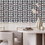Wallpaper Peel and Stick Wallpaper Removable Wallpaper Home Decor Wall Art Wall Decor Room Decor / Floral Scandinavian Wallpaper - A704 - WallTrend