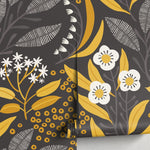 Wallpaper Peel and Stick Wallpaper Removable Wallpaper Home Decor Wall Art Wall Decor Room Decor / Floral Scandinavian Wallpaper - A723 - WallTrend