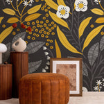 Wallpaper Peel and Stick Wallpaper Removable Wallpaper Home Decor Wall Art Wall Decor Room Decor / Floral Scandinavian Wallpaper - A723 - WallTrend