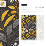 Wallpaper Peel and Stick Wallpaper Removable Wallpaper Home Decor Wall Art Wall Decor Room Decor / Floral Scandinavian Wallpaper - A723 - WallTrend