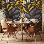 Wallpaper Peel and Stick Wallpaper Removable Wallpaper Home Decor Wall Art Wall Decor Room Decor / Floral Scandinavian Wallpaper - A723 - WallTrend