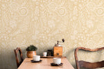 Wallpaper Peel and Stick Wallpaper Removable Wallpaper Home Decor Wall Art Wall Decor Room Decor / Floral Yellow Wallpaper - C434 - WallTrend