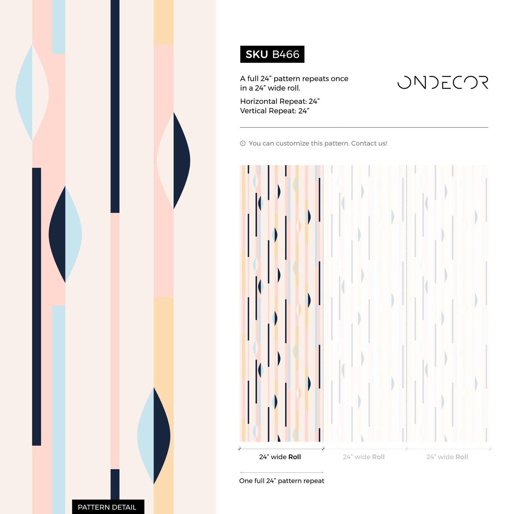 Wallpaper Peel and Stick Wallpaper Removable Wallpaper Home Decor Wall Art Wall Decor Room Decor / Geometric Pastel Color Wallpaper - B466 - WallTrend