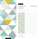 Wallpaper Peel and Stick Wallpaper Removable Wallpaper Home Decor Wall Art Wall Decor Room Decor / Geometric Triangle Wallpaper - A732 - WallTrend