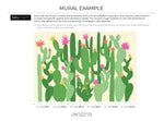 Wallpaper Peel and Stick Wallpaper Removable Wallpaper Home Decor Wall Art Wall Decor Room Decor / Kids Floral Cactus Wallpaper - C477 - WallTrend