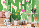 Wallpaper Peel and Stick Wallpaper Removable Wallpaper Home Decor Wall Art Wall Decor Room Decor / Kids Floral Cactus Wallpaper - C477 - WallTrend