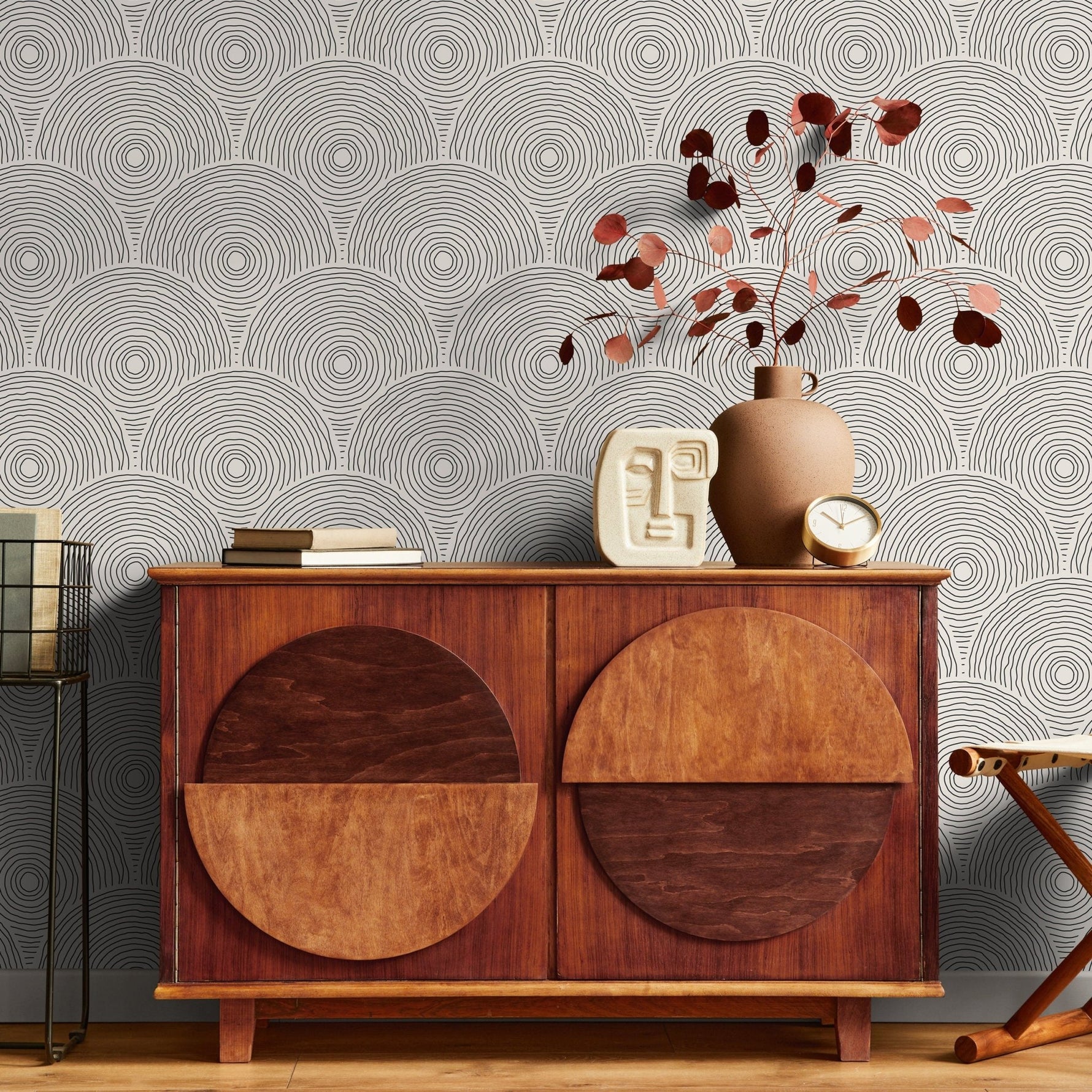 Wallpaper Peel and Stick Wallpaper Removable Wallpaper Home Decor Wall Art Wall Decor Room Decor / Minimalist Boho Wallpaper - B628 - WallTrend