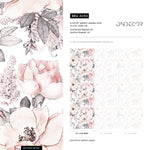 Wallpaper Peel and Stick Wallpaper Removable Wallpaper Home Decor Wall Art Wall Decor Room Decor / Pink Vintage Floral Wallpaper - A068 - WallTrend
