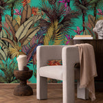 Wallpaper Peel and Stick Wallpaper Removable Wallpaper Home Decor Wall Art Wall Decor Room Decor / Tropical Jungle Leaves Wallpaper - A764 - WallTrend