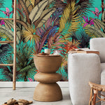 Wallpaper Peel and Stick Wallpaper Removable Wallpaper Home Decor Wall Art Wall Decor Room Decor / Tropical Jungle Leaves Wallpaper - A764 - WallTrend