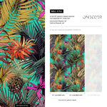 Wallpaper Peel and Stick Wallpaper Removable Wallpaper Home Decor Wall Art Wall Decor Room Decor / Tropical Jungle Leaves Wallpaper - A764 - WallTrend