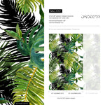 Wallpaper Peel and Stick Wallpaper Removable Wallpaper Home Decor Wall Art Wall Decor Room Decor / Tropical Jungle Leaves Wallpaper - A767 - WallTrend