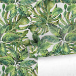 Wallpaper Peel and Stick Wallpaper Removable Wallpaper Home Decor Wall Art Wall Decor Room Decor / Tropical Monstera Leaves Wallpaper - A734 - WallTrend