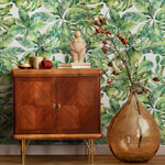 Wallpaper Peel and Stick Wallpaper Removable Wallpaper Home Decor Wall Art Wall Decor Room Decor / Tropical Monstera Leaves Wallpaper - A734 - WallTrend