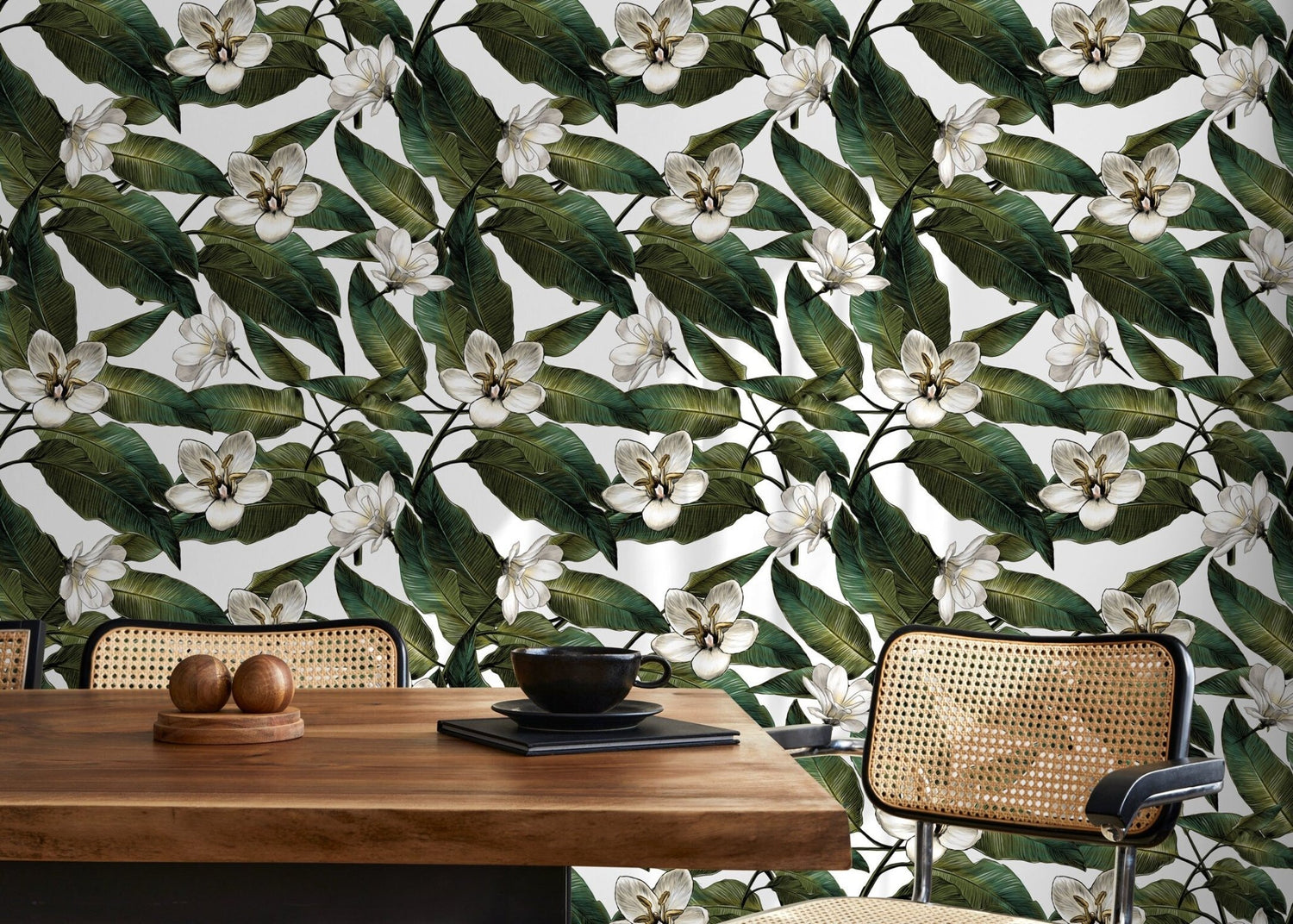 Wallpaper Peel and Stick Wallpaper Removable Wallpaper Home Decor Wall Art Wall Decor Room Decor / Vintage Floral Wallpaper - B739 - WallTrend