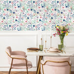 Wallpaper Peel and Stick Wallpaper Removable Wallpaper Home Decor Wall Art Wall Decor Room Decor / Watercolor Floral Wallpaper - A711 - WallTrend