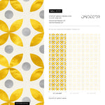 Wallpaper Peel and Stick Wallpaper Removable Wallpaper Home Decor Wall Art Wall Decor Room Decor / Yellow Tile Scandinavian Wallpaper - A737 - WallTrend