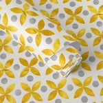 Wallpaper Peel and Stick Wallpaper Removable Wallpaper Home Decor Wall Art Wall Decor Room Decor / Yellow Tile Scandinavian Wallpaper - A737 - WallTrend