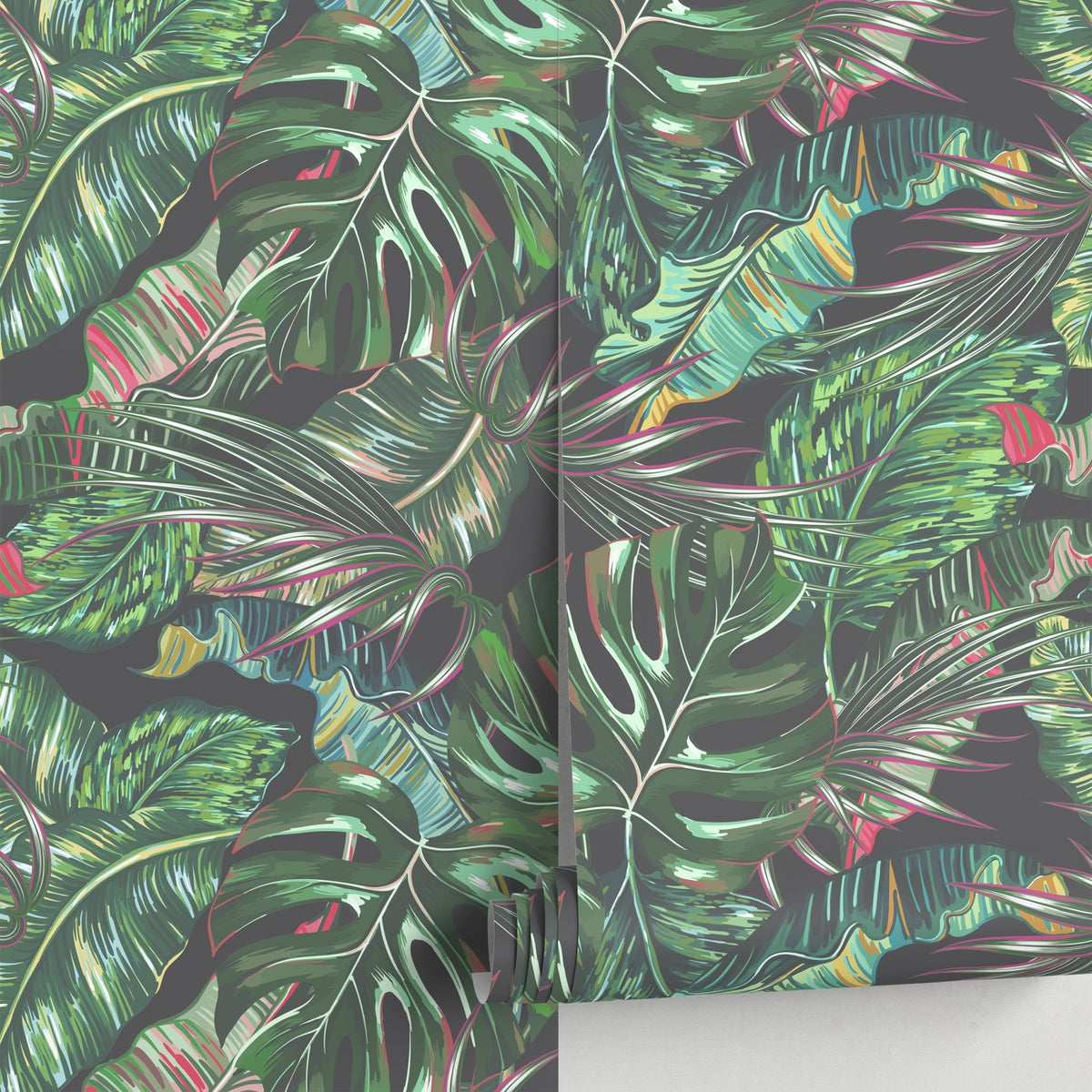 Wallpaper Peel and Stick Wallpaper Removable Wallpaper Home Decor Wall Decor Room Decor / Tropical Jungle Monstera Leaf Wallpaper - A777 - WallTrend