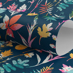 Wallpaper Removable Wallpaper Peel and Stick Wallpaper Wall Decor Home Decor Wall Art Room Decor / Colorful Leaf Wallpaper - D936 - WallTrend