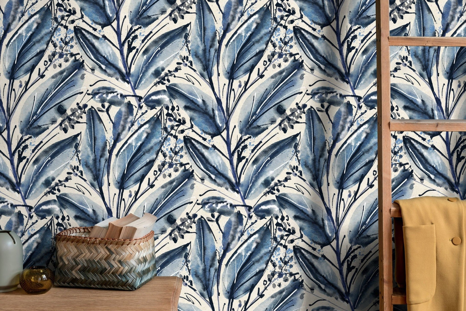 Watercolor Botanical Splendor Wallpaper - C780 - WallTrend