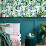 Watercolor Cacti Wallpaper - A241 - WallTrend