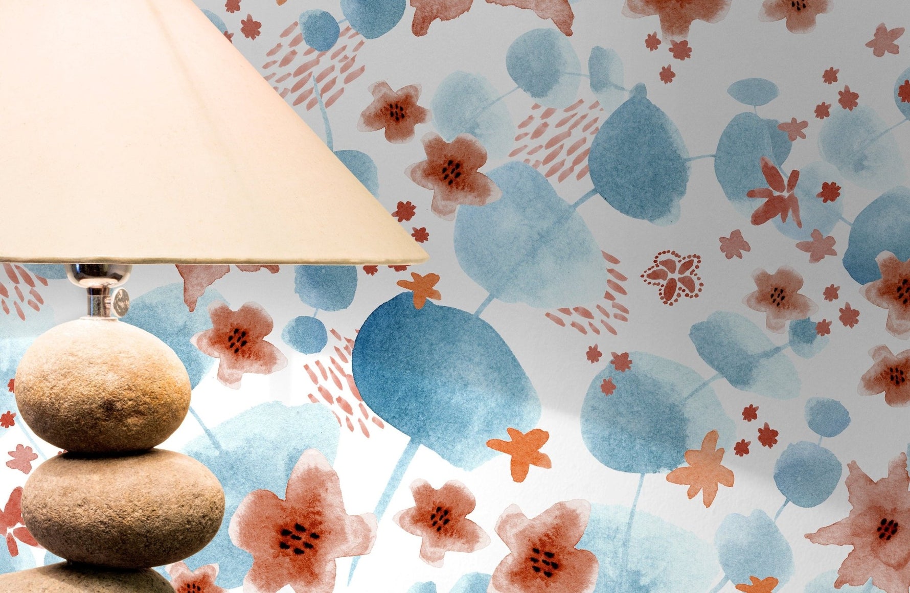 Watercolor Floral Harmony Wallpaper - X003 - WallTrend