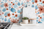 Watercolor Floral Harmony Wallpaper - X003 - WallTrend