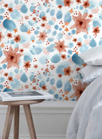Watercolor Floral Harmony Wallpaper - X003 - WallTrend