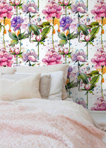 Watercolor Floral Symphony Wallpaper - B055 - WallTrend