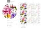 Watercolor Floral Symphony Wallpaper - B055 - WallTrend
