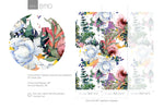 Watercolor Floral Symphony Wallpaper - B110 - WallTrend