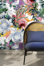 Watercolor Floral Symphony Wallpaper - B110 - WallTrend