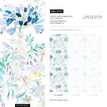 Watercolor Flowers Wallpaper - Removable Wallpaper Peel and Stick Wallpaper Wall Paper Wall Mural - B333 - WallTrend