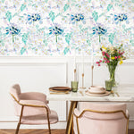 Watercolor Flowers Wallpaper - Removable Wallpaper Peel and Stick Wallpaper Wall Paper Wall Mural - B333 - WallTrend