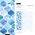 Watercolor Moroccan Tiles Wallpaper - A099 - WallTrend