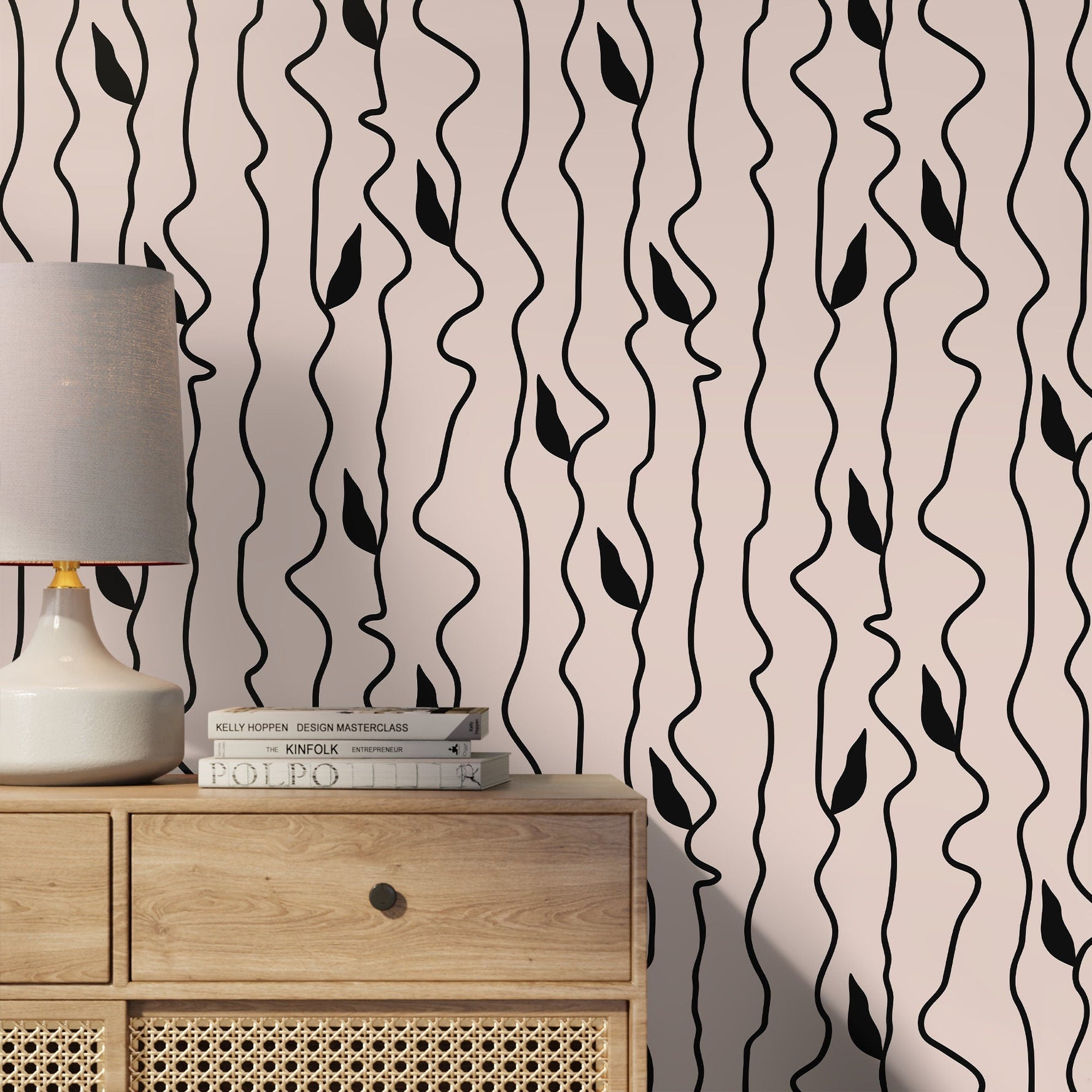 Wavy Nature Wallpaper - C307 - WallTrend
