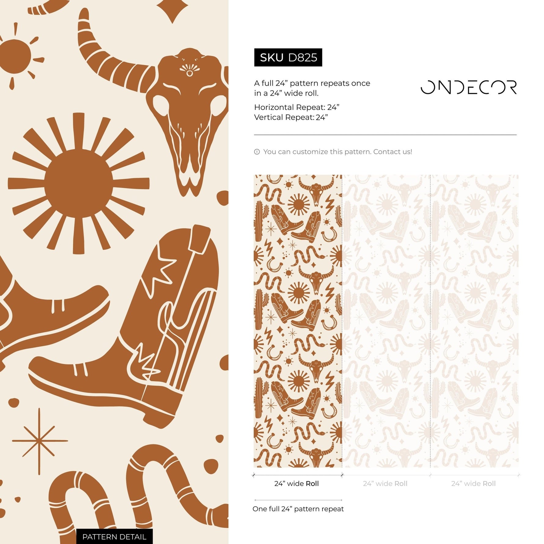 Western Wallpaper Cowboys Boots Wallpaper Peel and Stick and Traditional Wallpaper - D825 - WallTrend