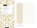 Yellow Vintage Wallpaper / Peel and Stick Wallpaper Removable Wallpaper Home Decor Wall Art Wall Decor Room Decor - D358 - WallTrend