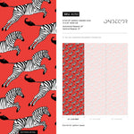 Zebra Parade Wallpaper - A050 - WallTrend