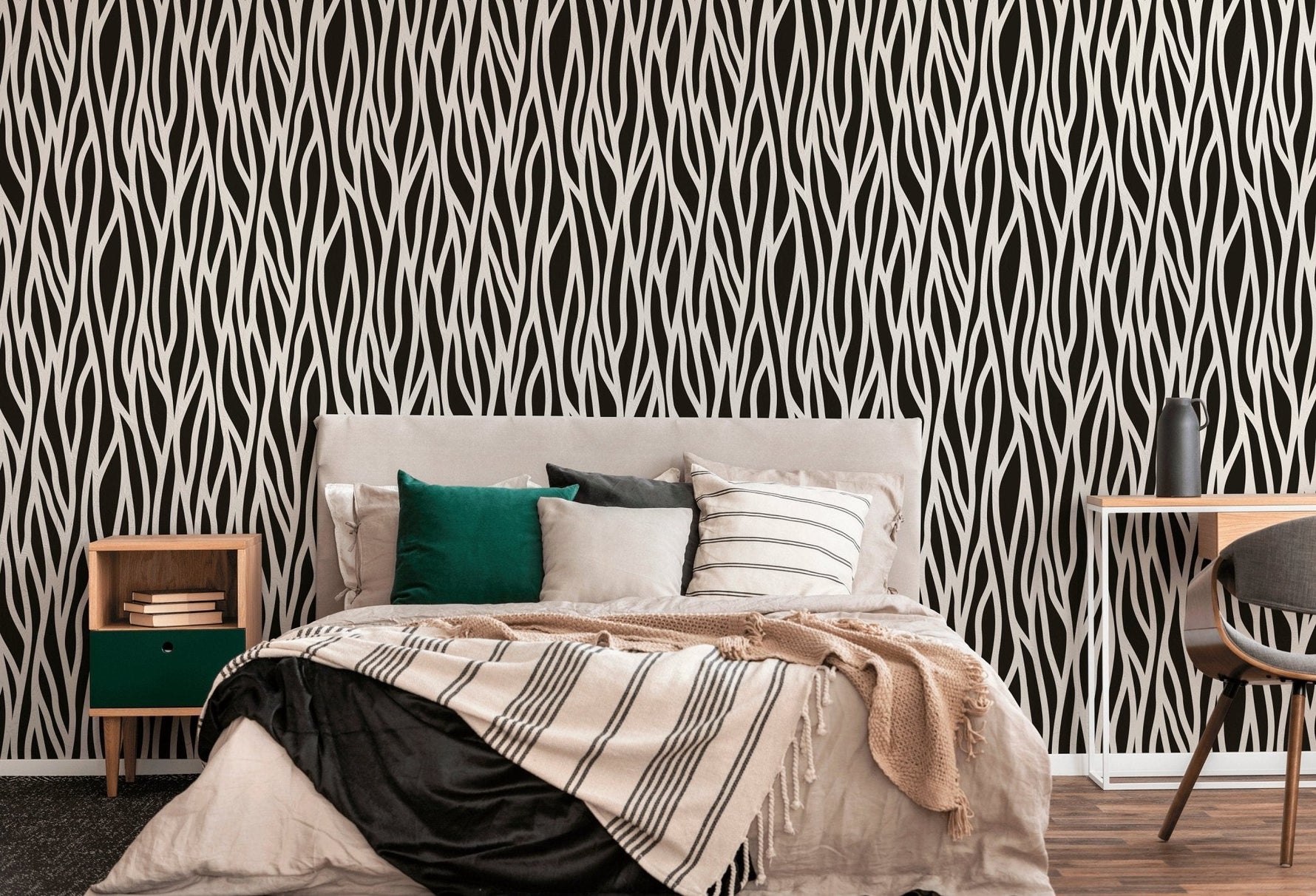 Zebra Stripes Wallpaper - B600 - WallTrend
