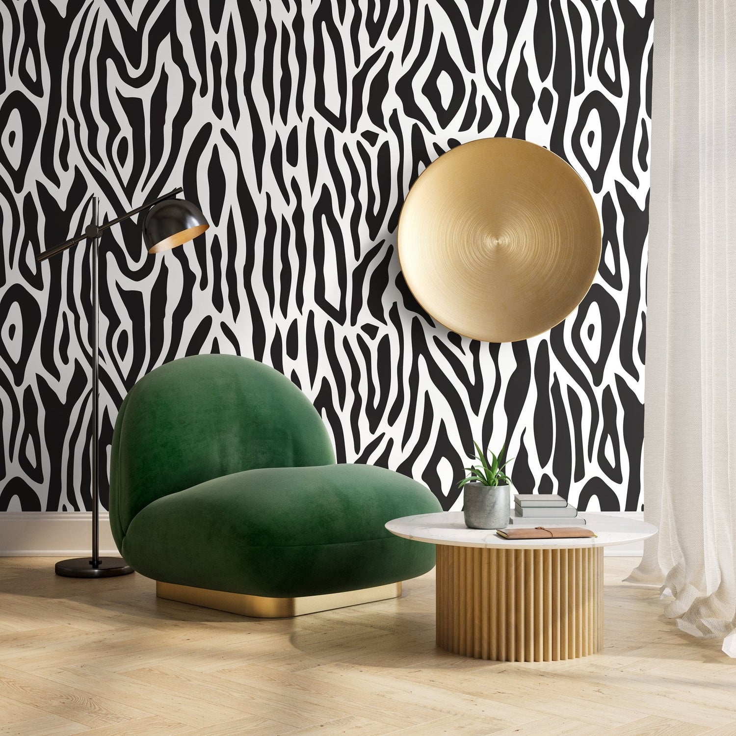 Zebra Stripes Wallpaper - B612 - WallTrend