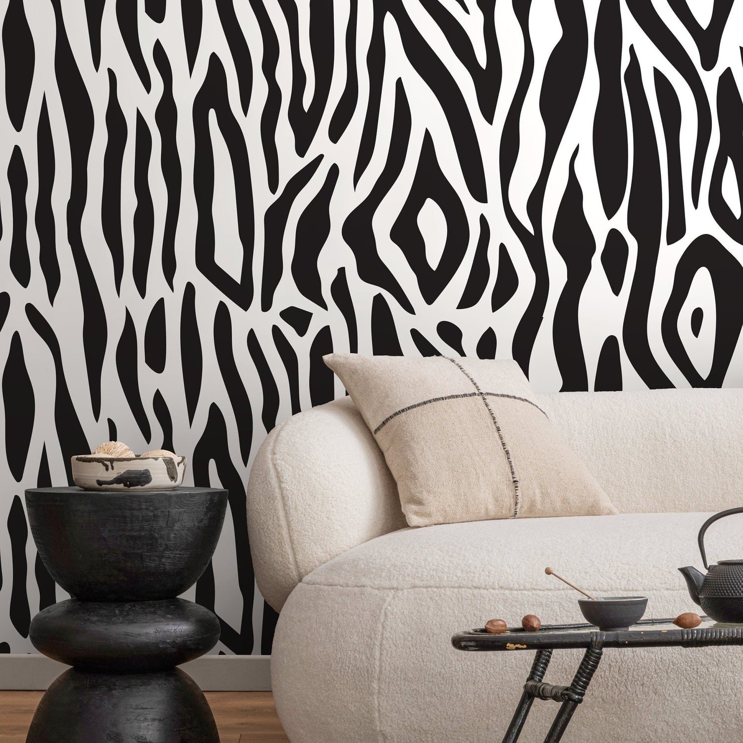 Zebra Stripes Wallpaper - B612 - WallTrend